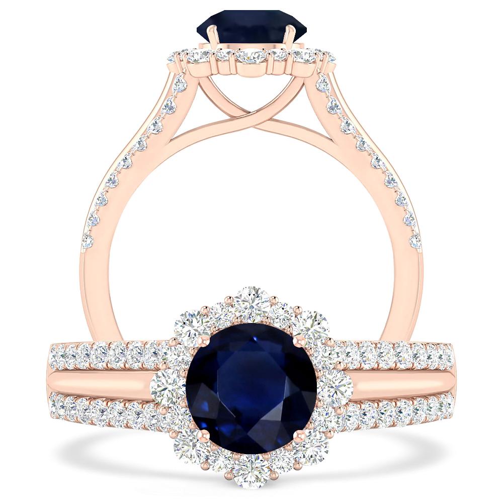 Rose Gold - Sapphire