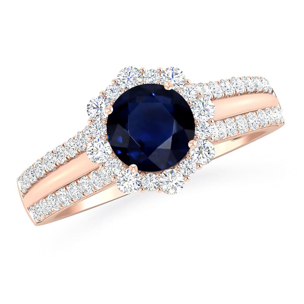 Rose Gold - Sapphire