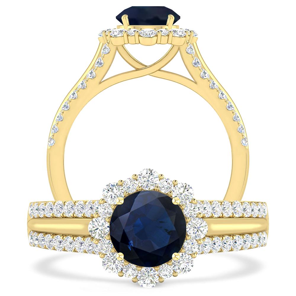 Yellow Gold - Sapphire