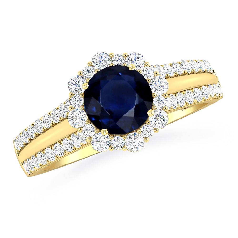 Yellow Gold - Sapphire
