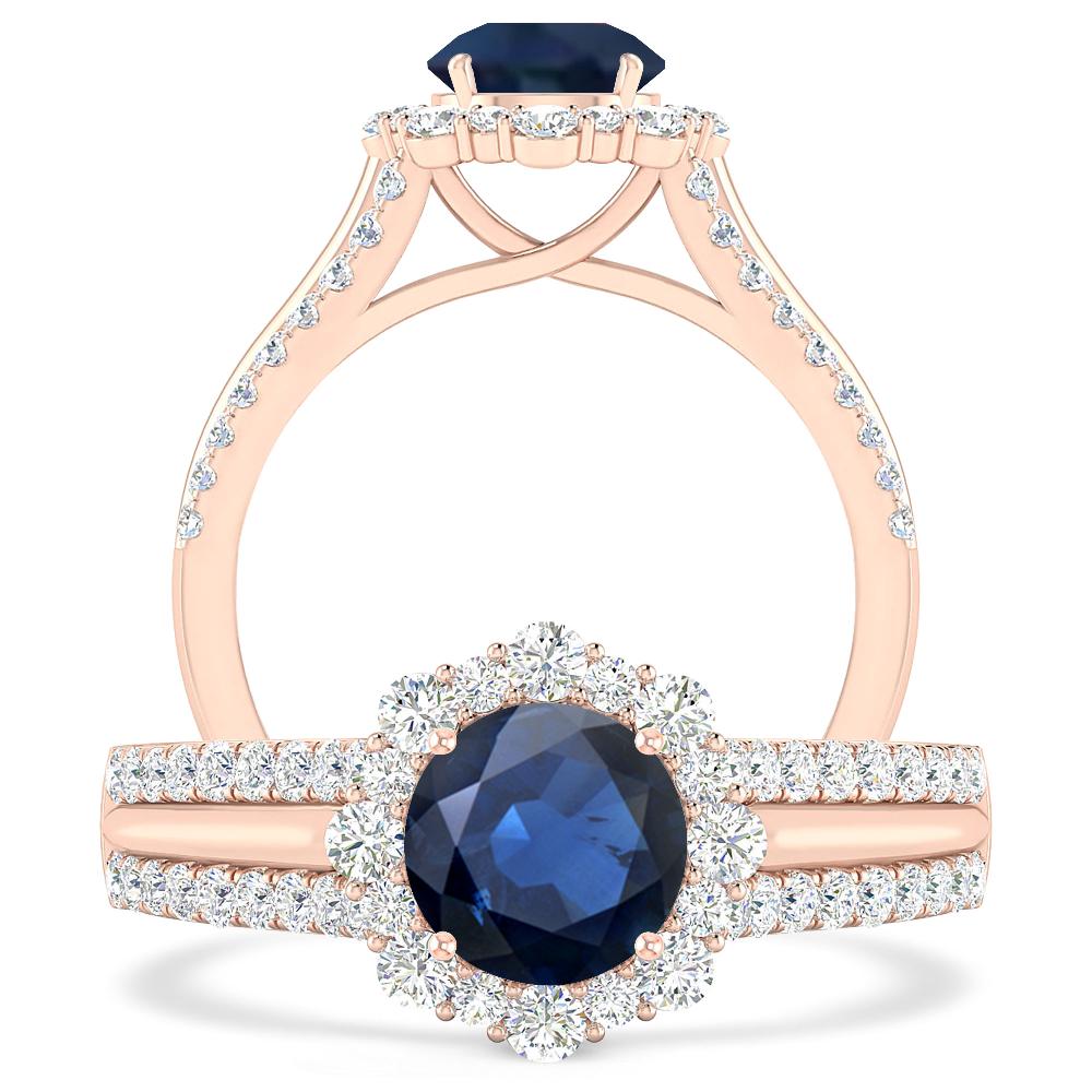 Rose Gold - Sapphire