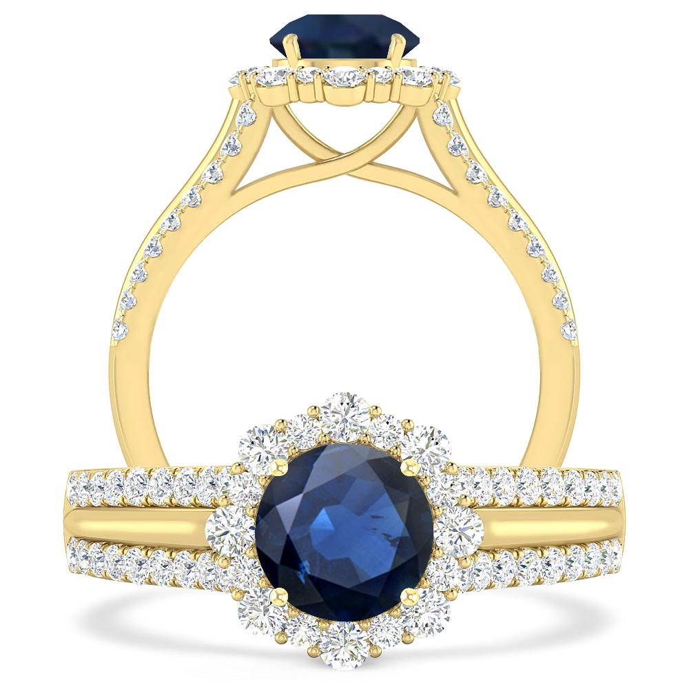 Yellow Gold - Sapphire