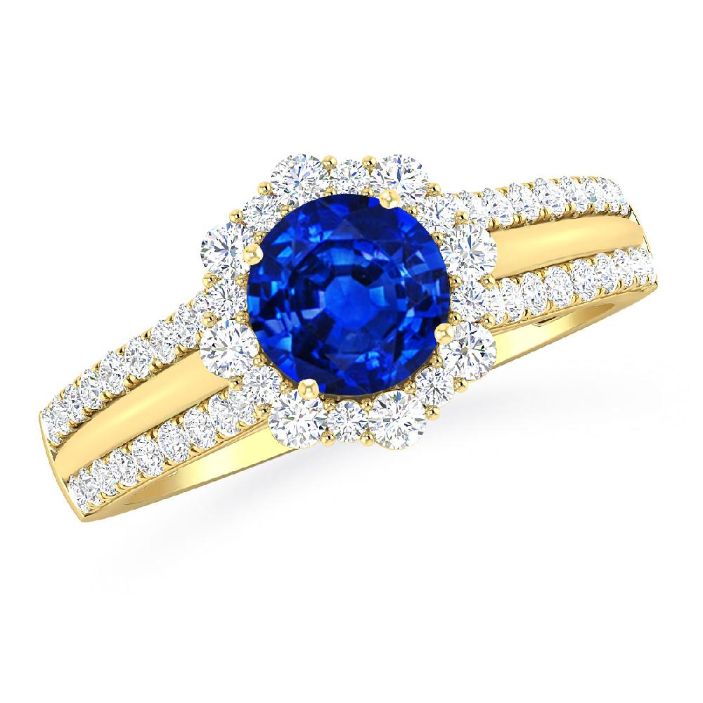 Yellow Gold - Sapphire