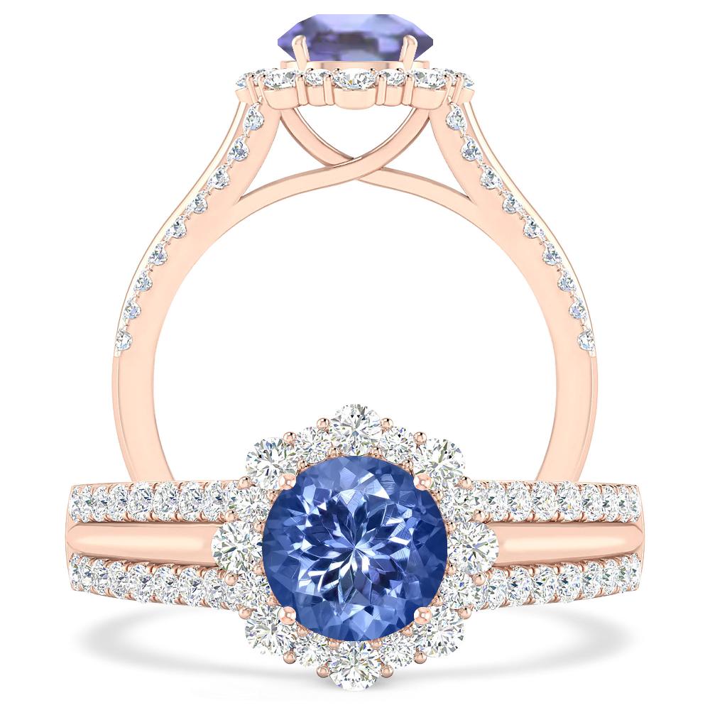 Rose Gold - Tanzanite