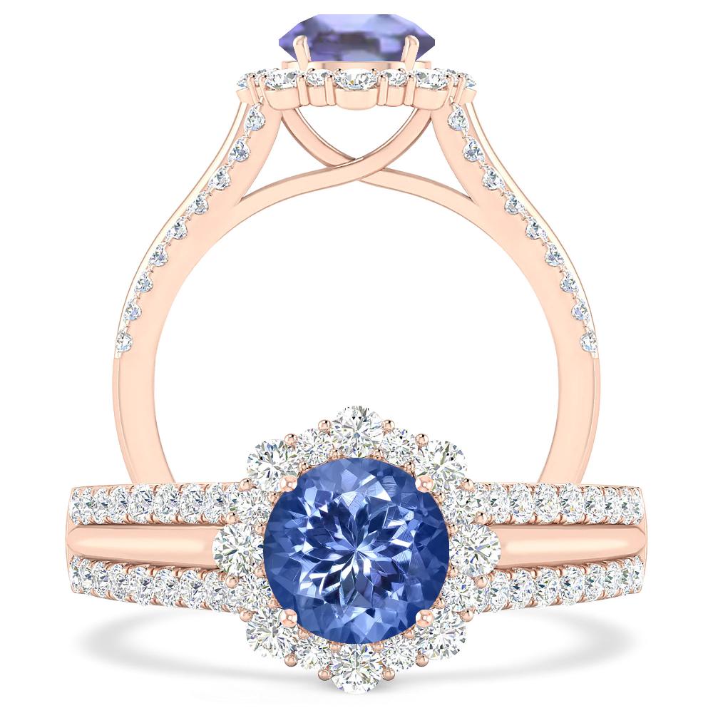 Rose Gold - Tanzanite