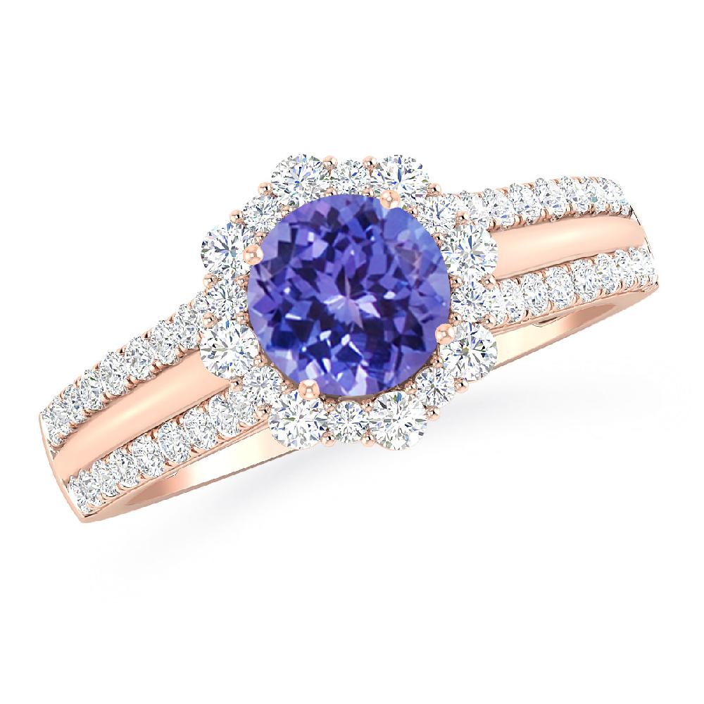 Rose Gold - Tanzanite