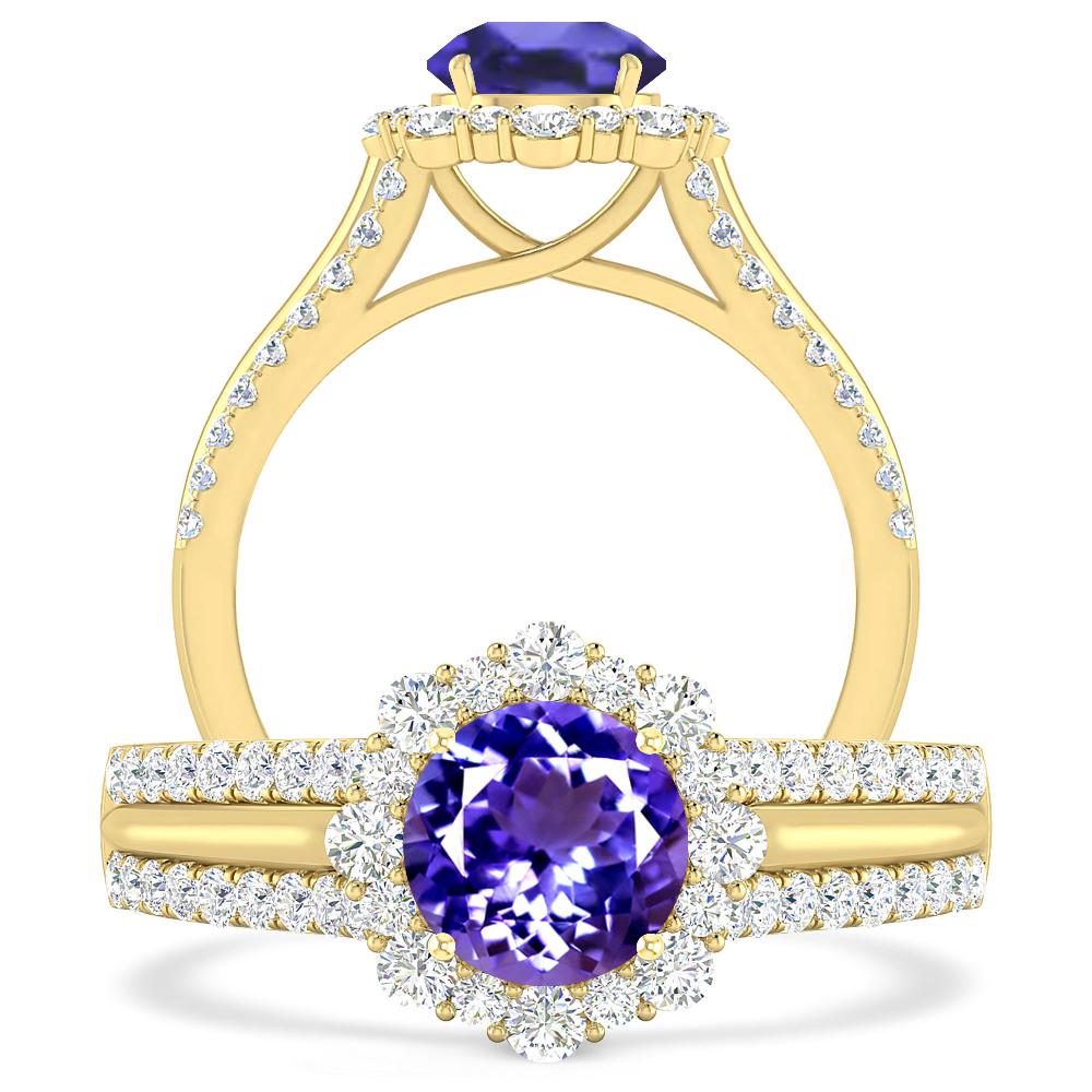 Yellow Gold - Tanzanite