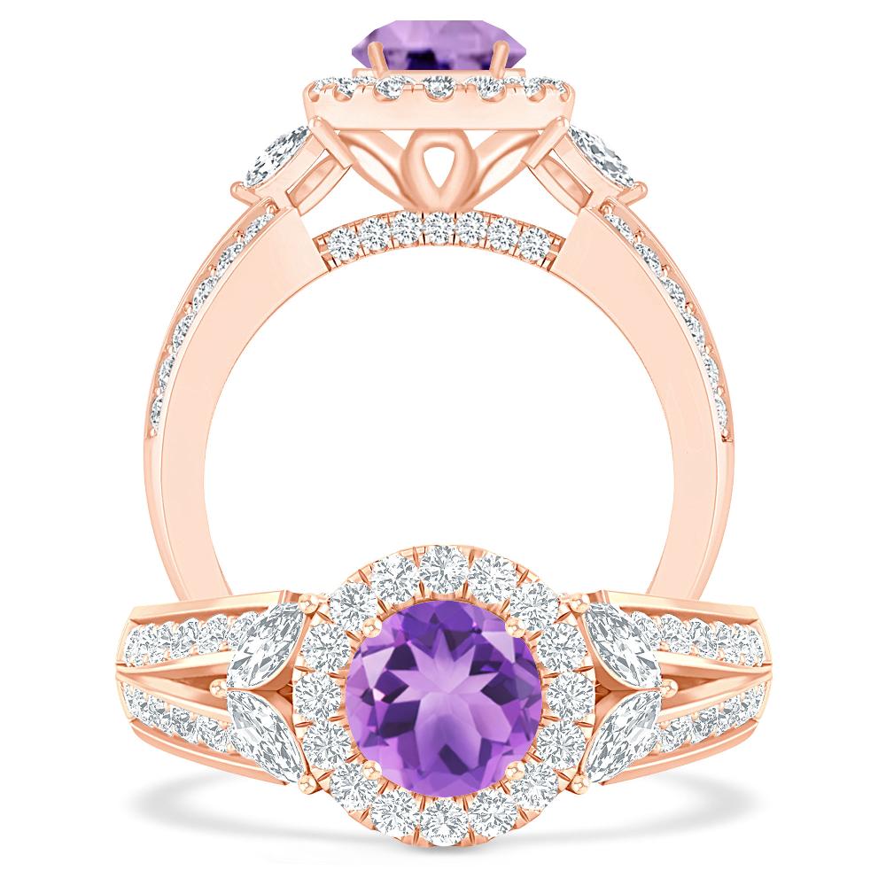 Rose Gold - Amethyst