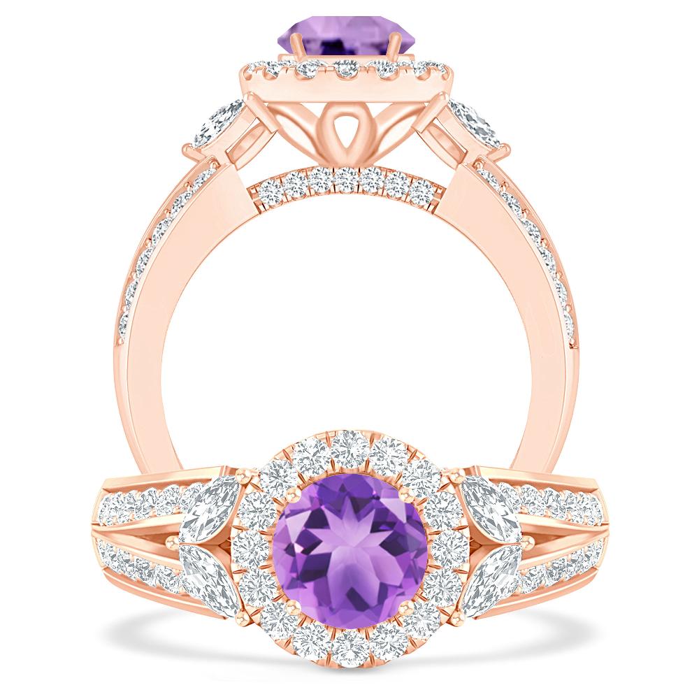 Rose Gold - Amethyst