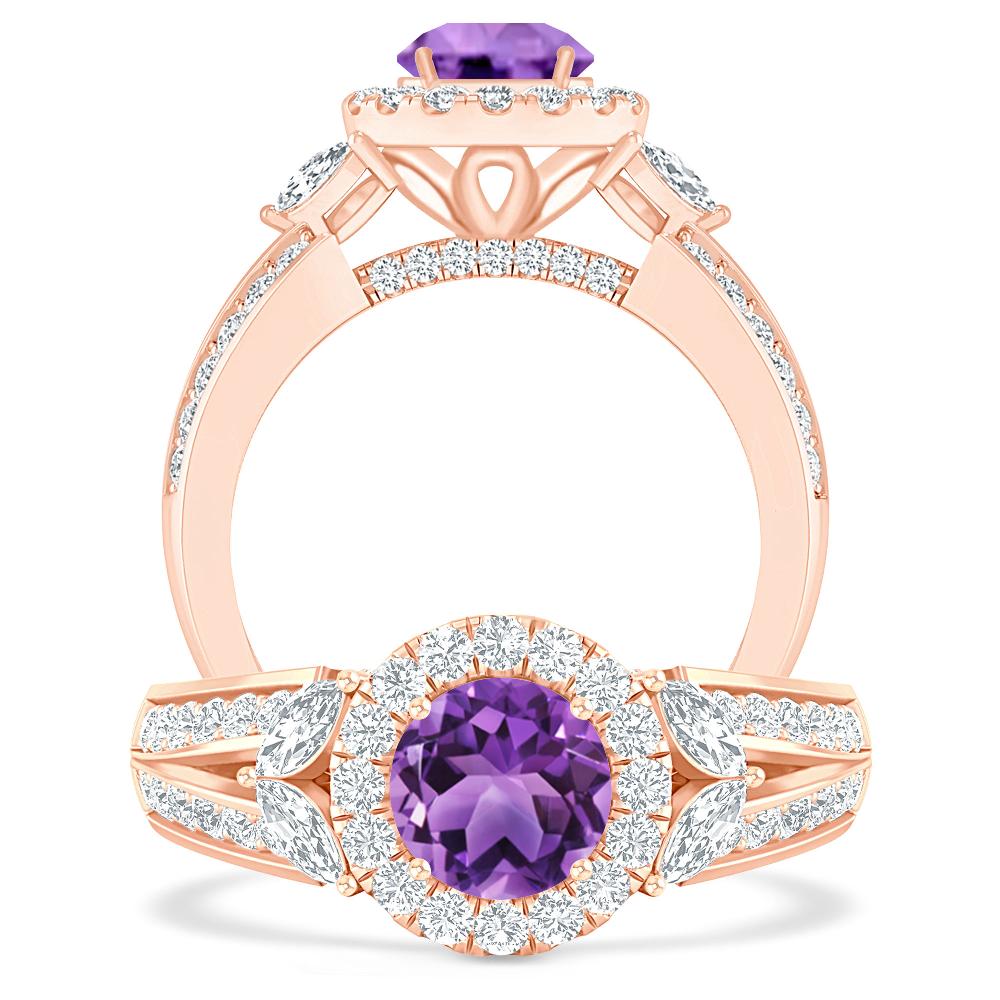 Rose Gold - Amethyst