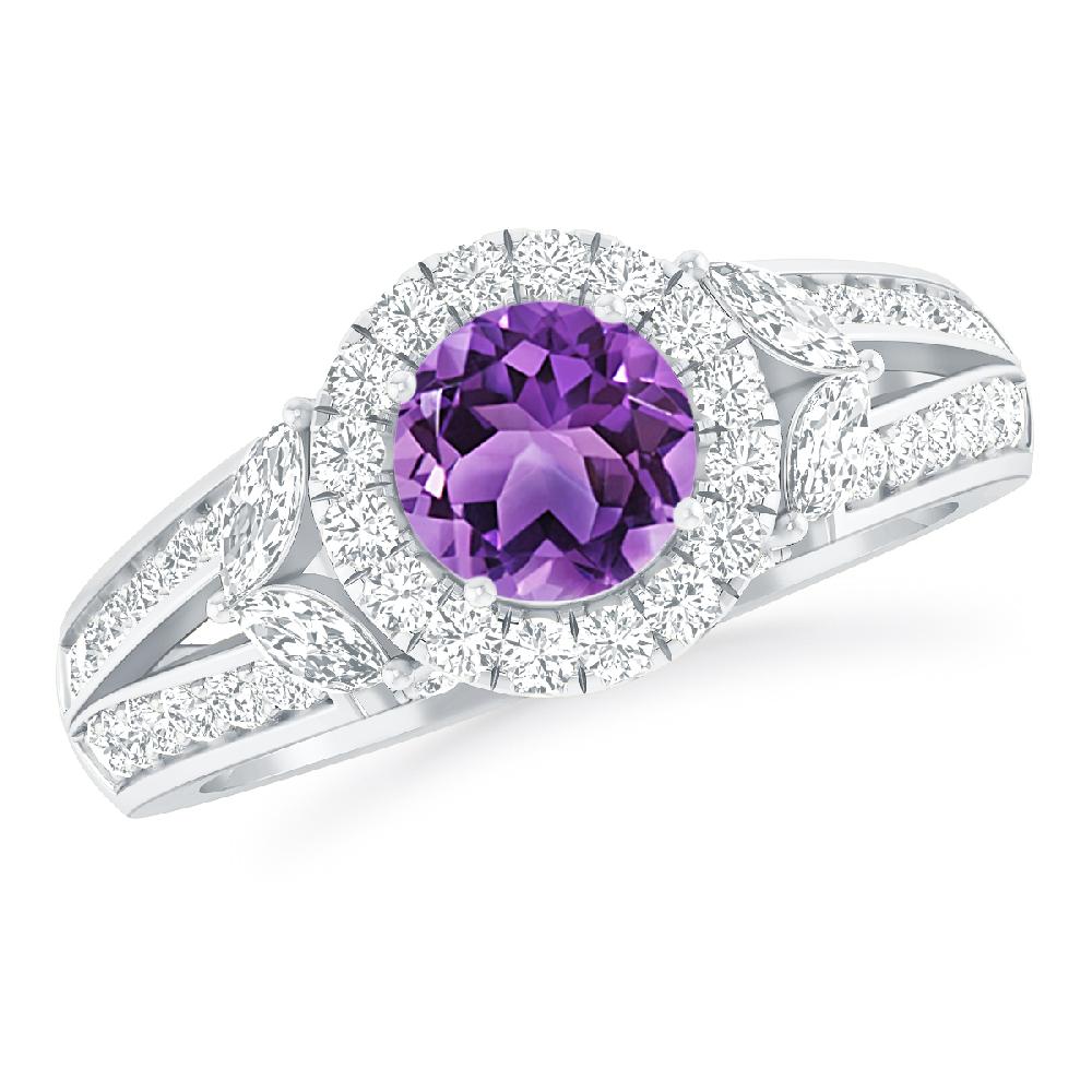 White Gold - Amethyst