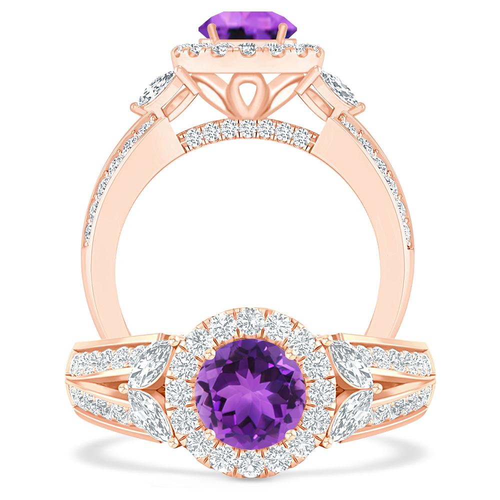 Rose Gold - Amethyst