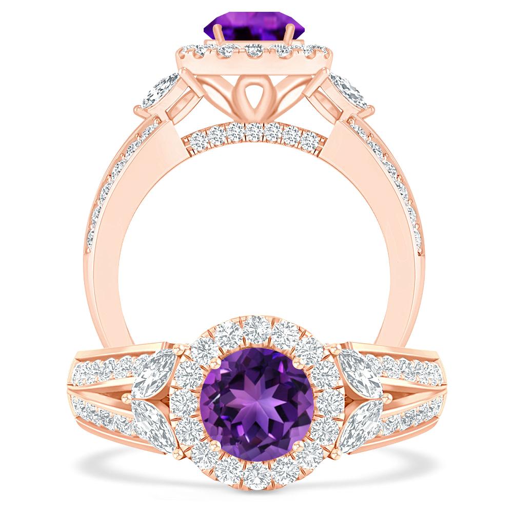 Rose Gold - Amethyst