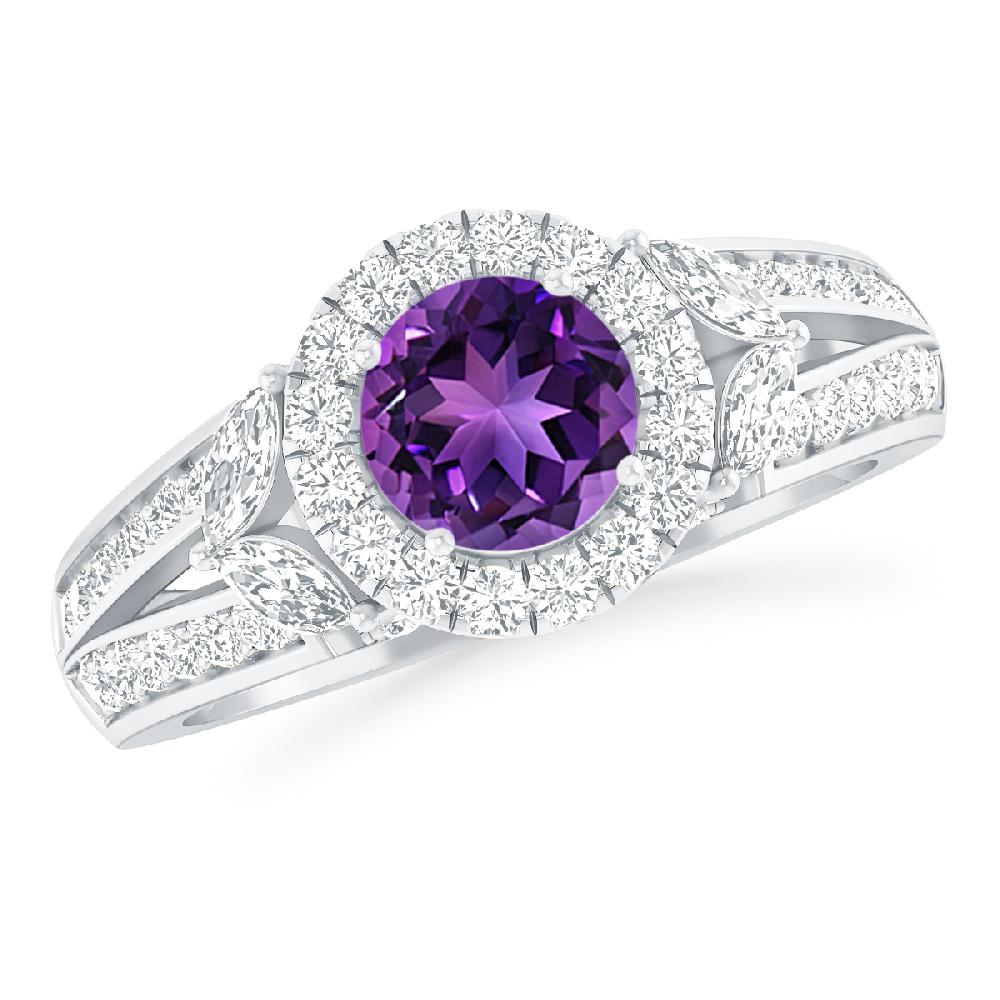 White Gold - Amethyst
