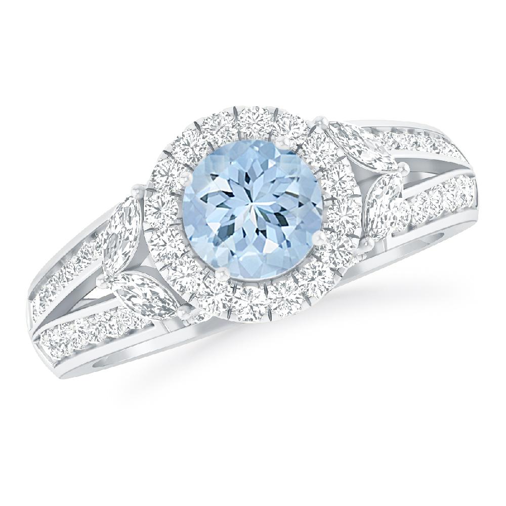 White Gold - Aquamarine