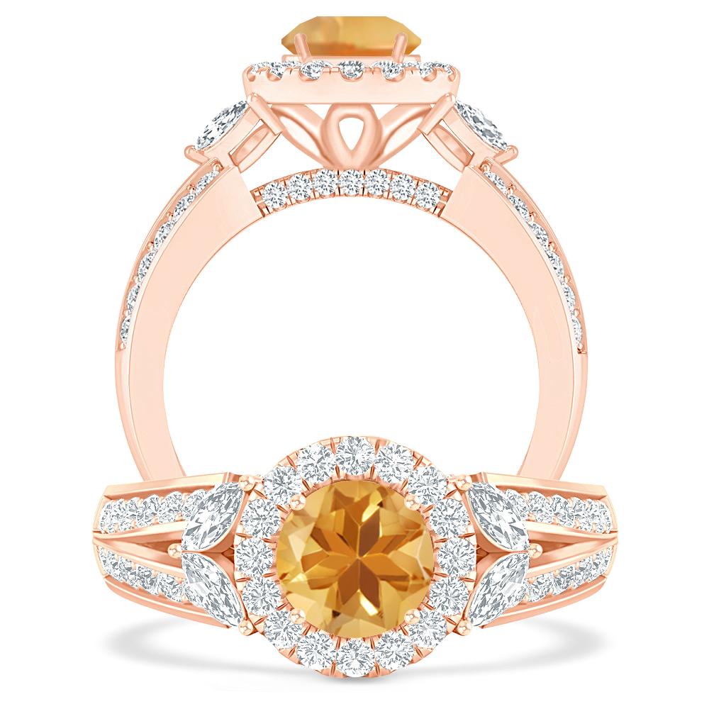 Rose Gold - Citrine