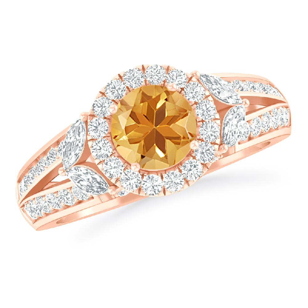 Rose Gold - Citrine