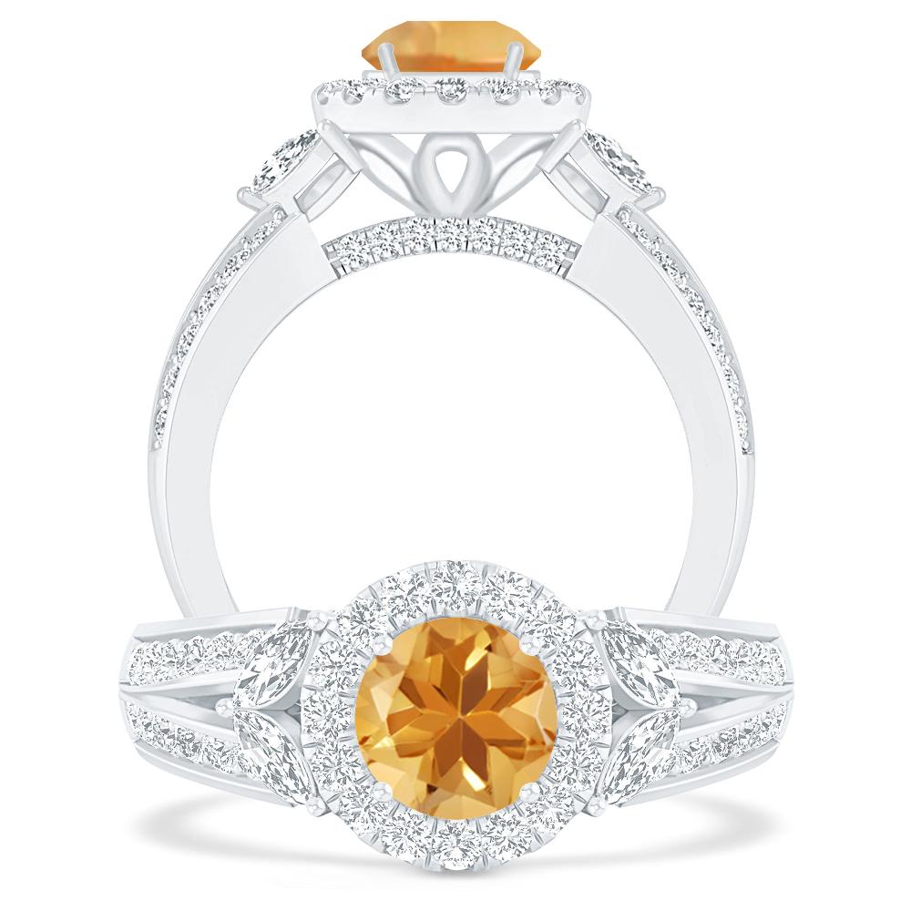 White Gold - Citrine