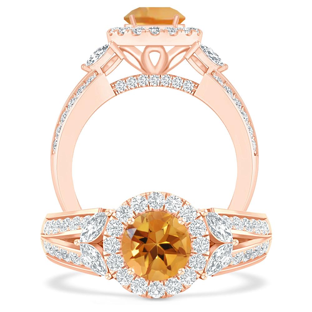 Rose Gold - Citrine