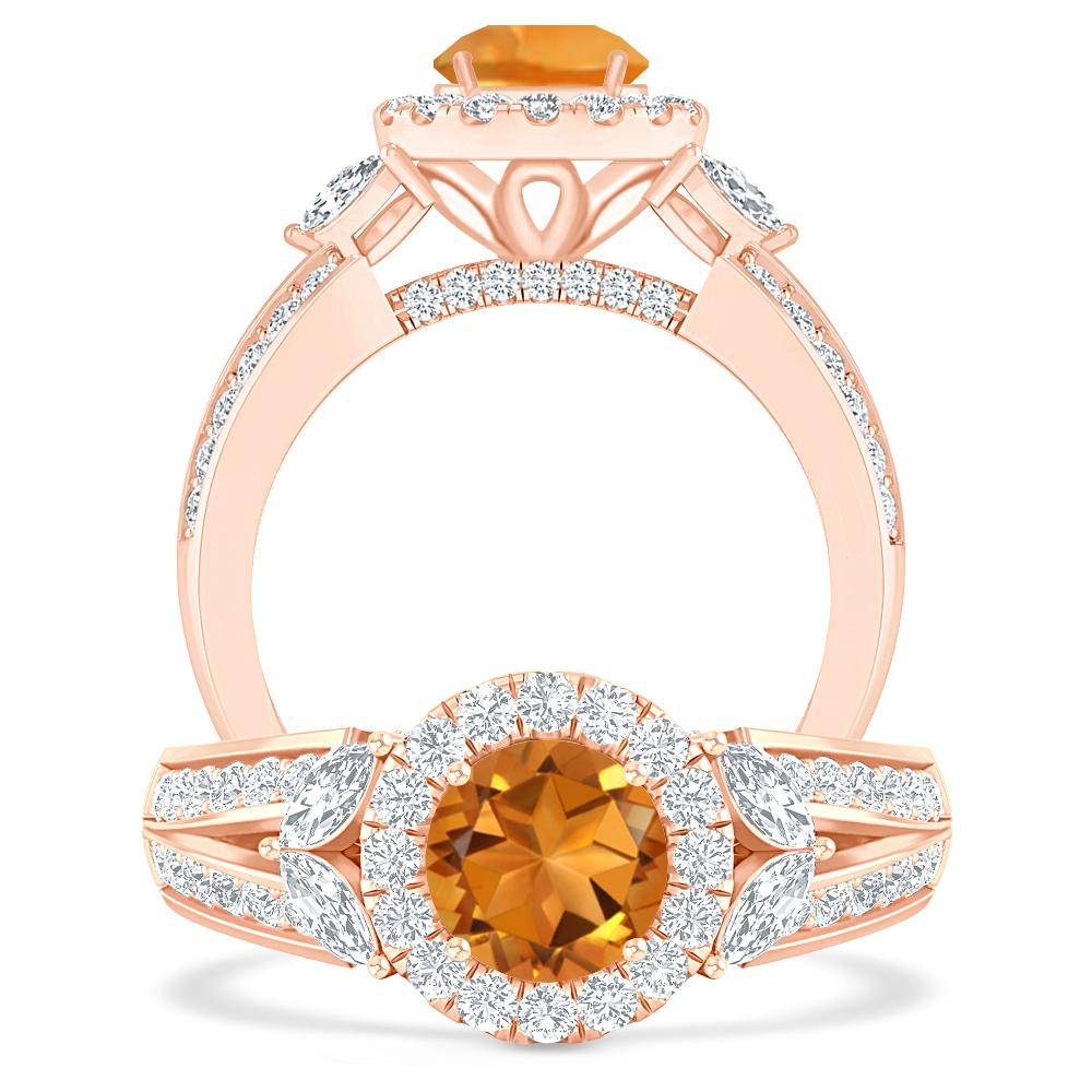 Rose Gold - Citrine