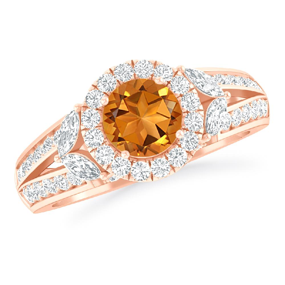 Rose Gold - Citrine