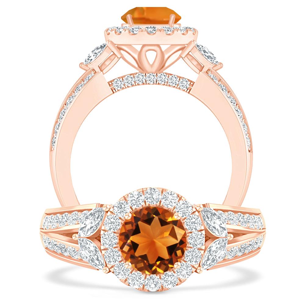 Rose Gold - Citrine