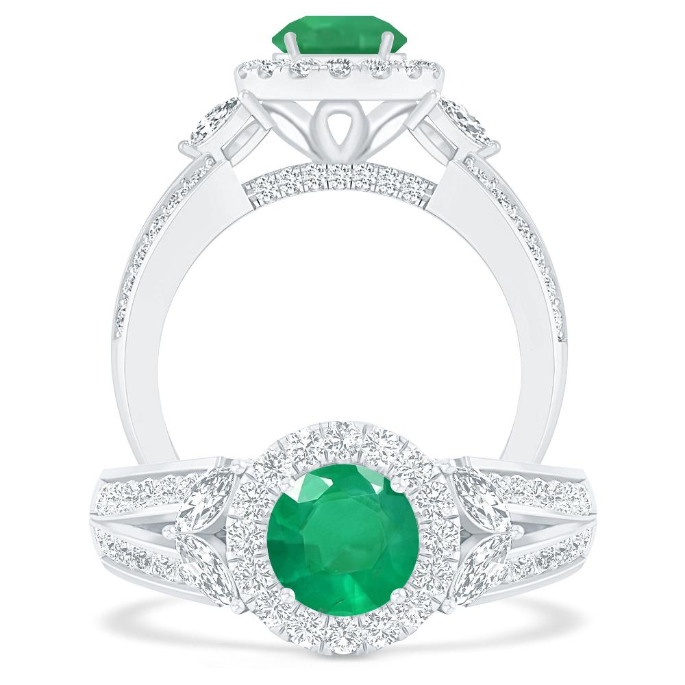 White Gold - Emerald