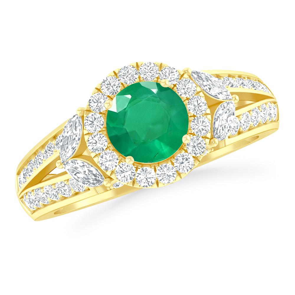 Yellow Gold - Emerald