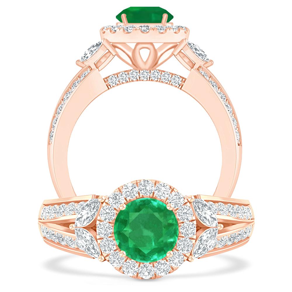 Rose Gold - Emerald