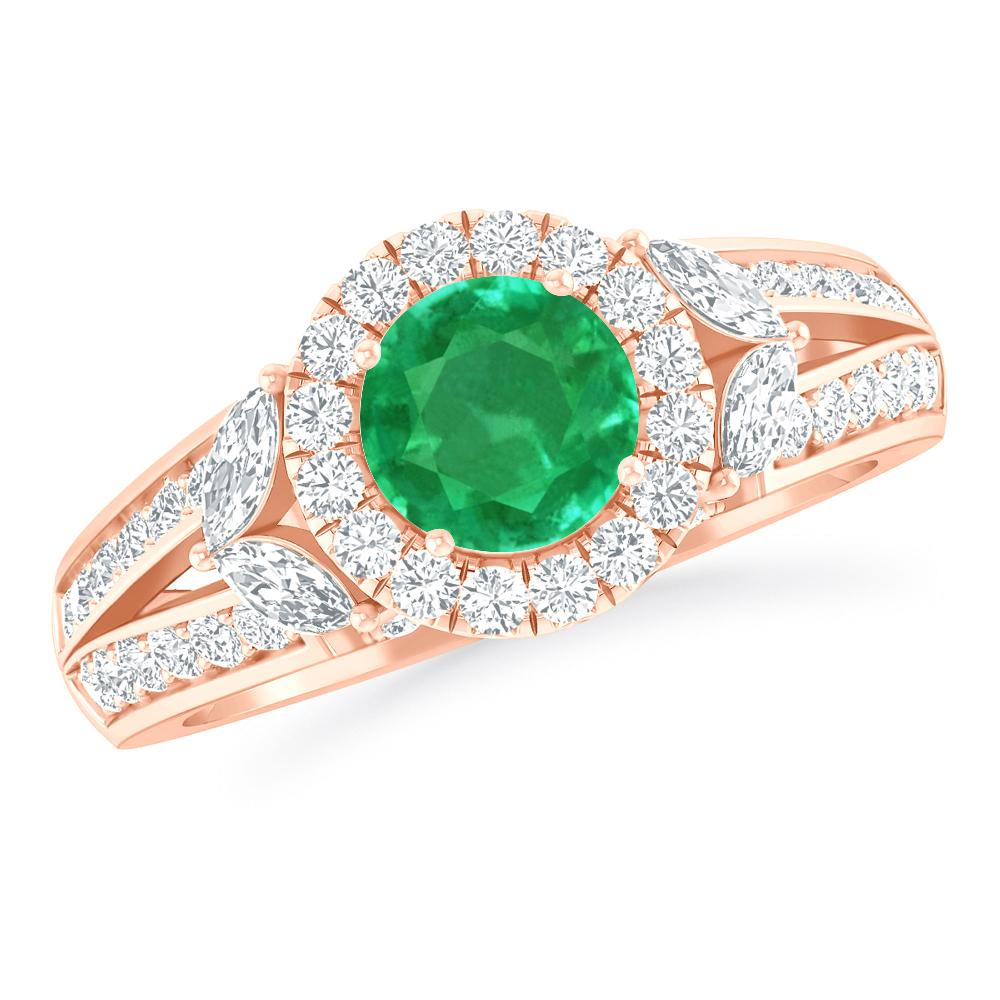 Rose Gold - Emerald