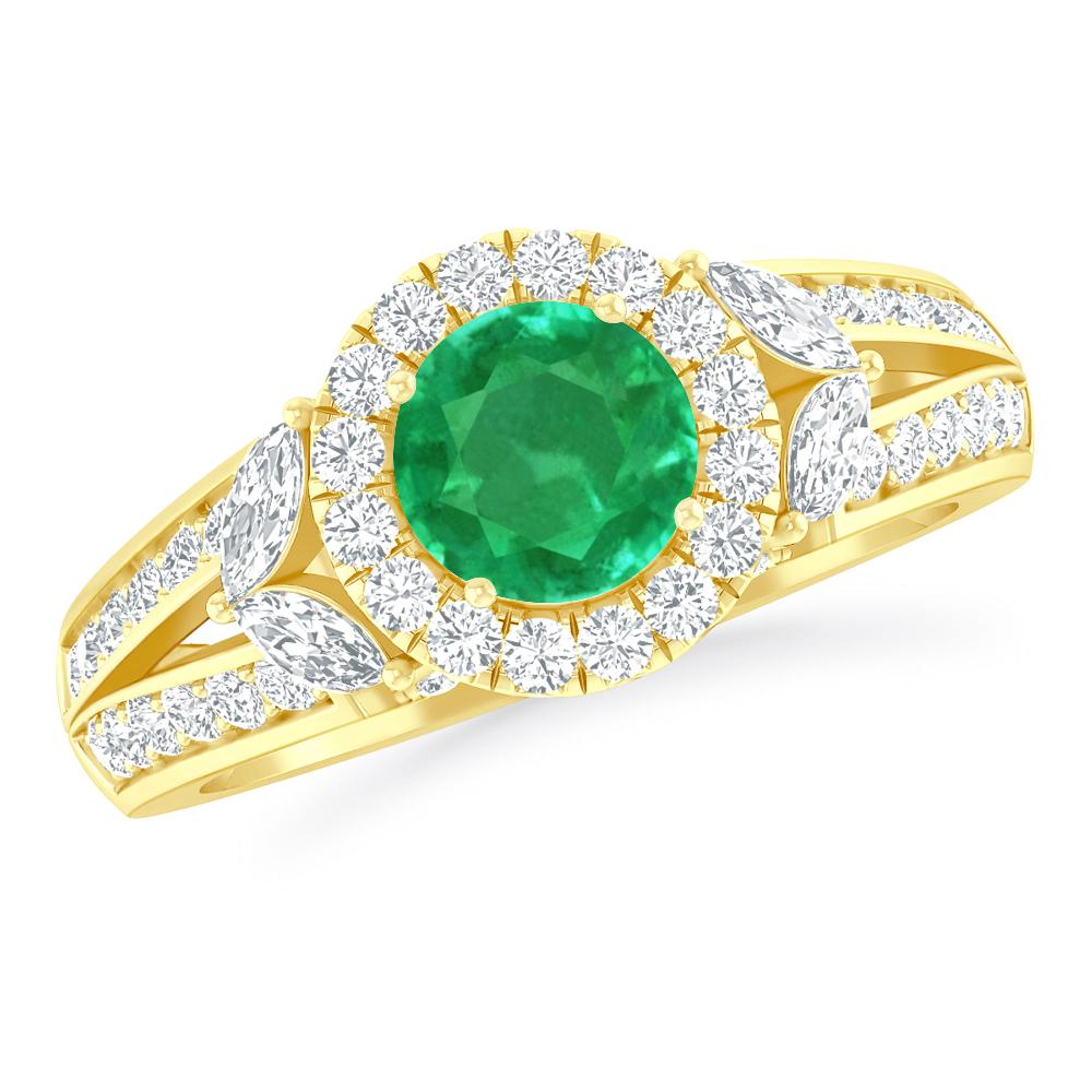 Yellow Gold - Emerald