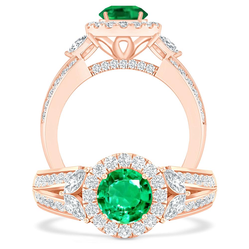 Rose Gold - Emerald