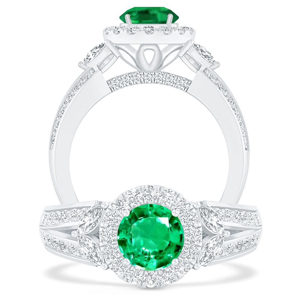 White Gold - Emerald