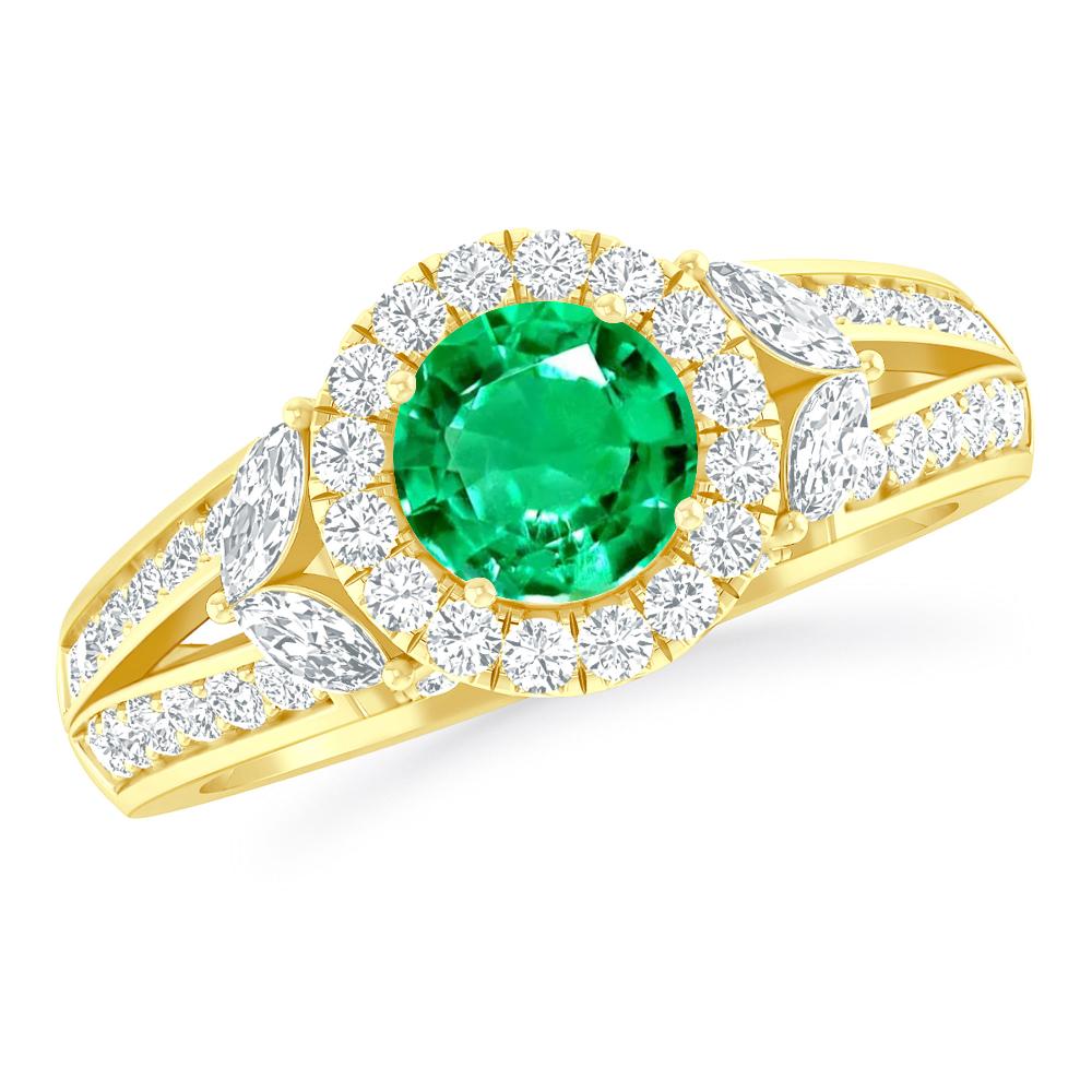 Yellow Gold - Emerald