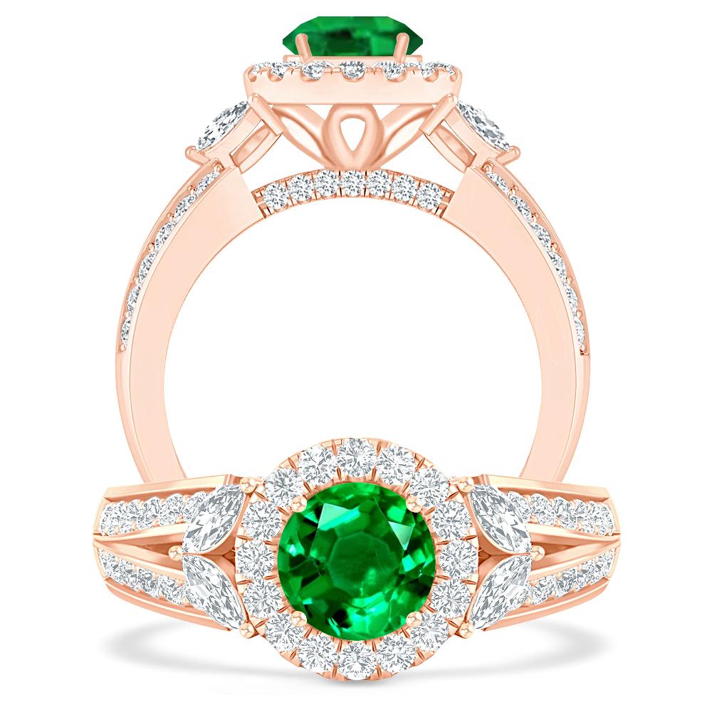 Rose Gold - Emerald