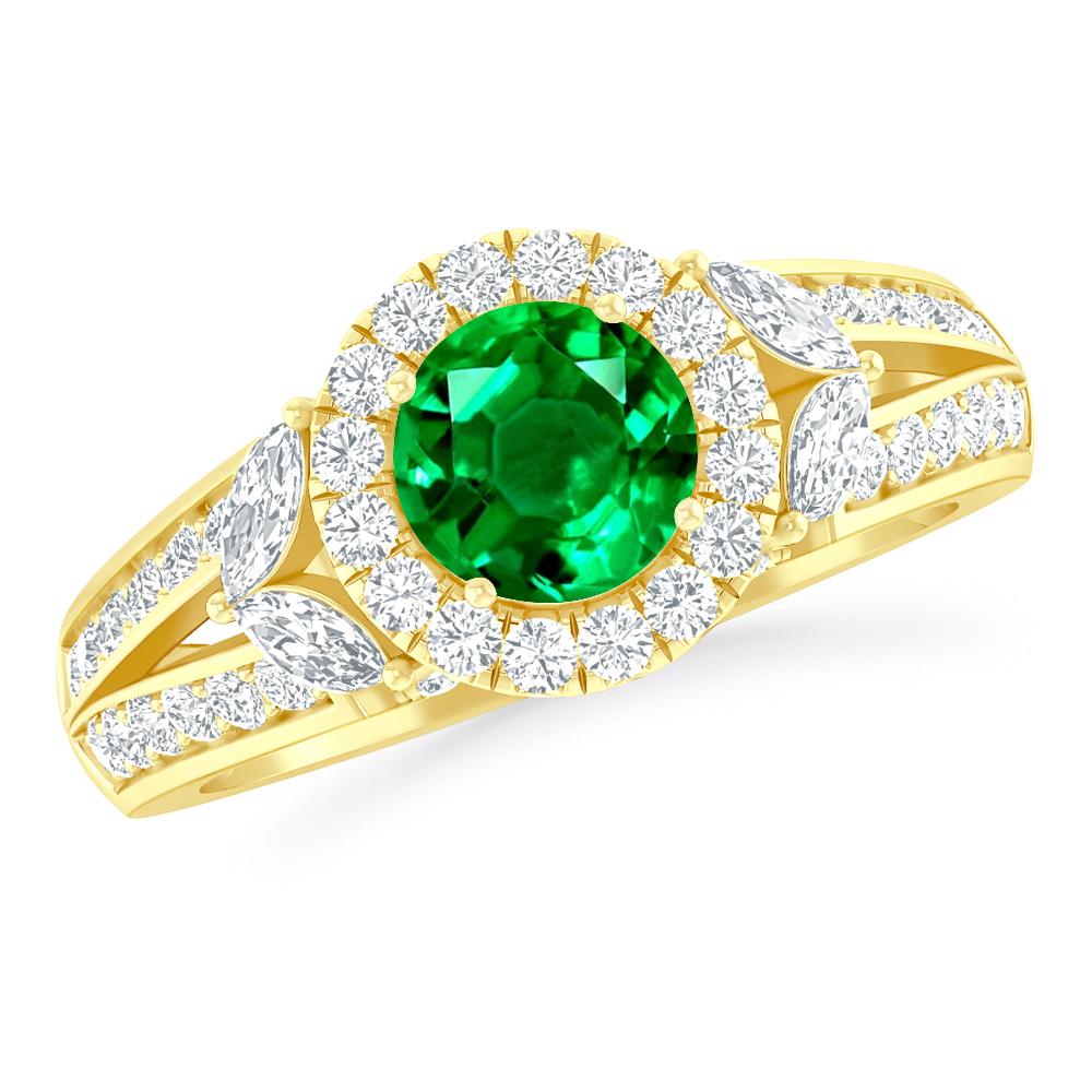 Yellow Gold - Emerald