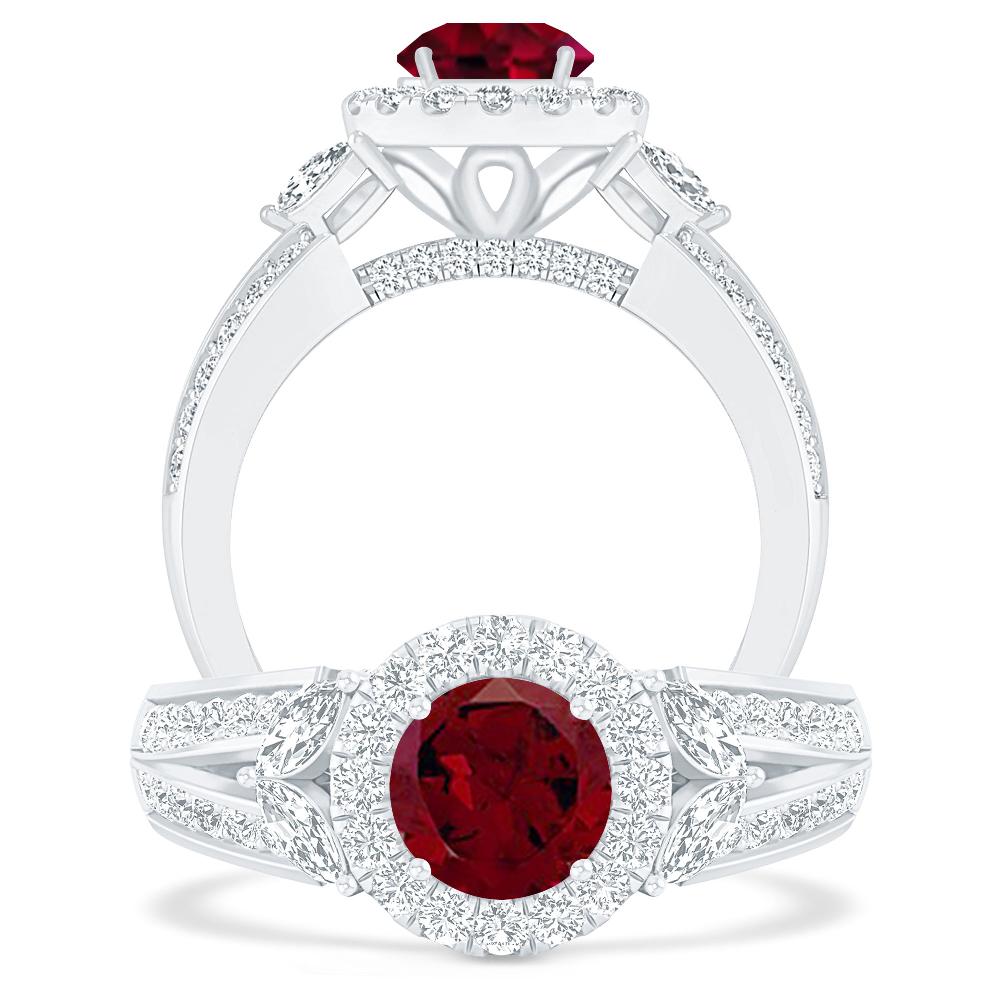 White Gold - Garnet