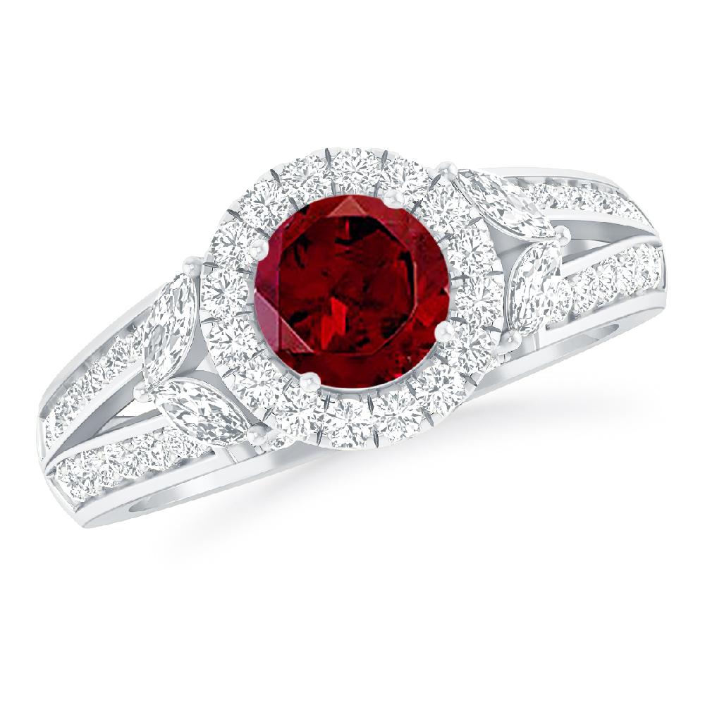 White Gold - Garnet