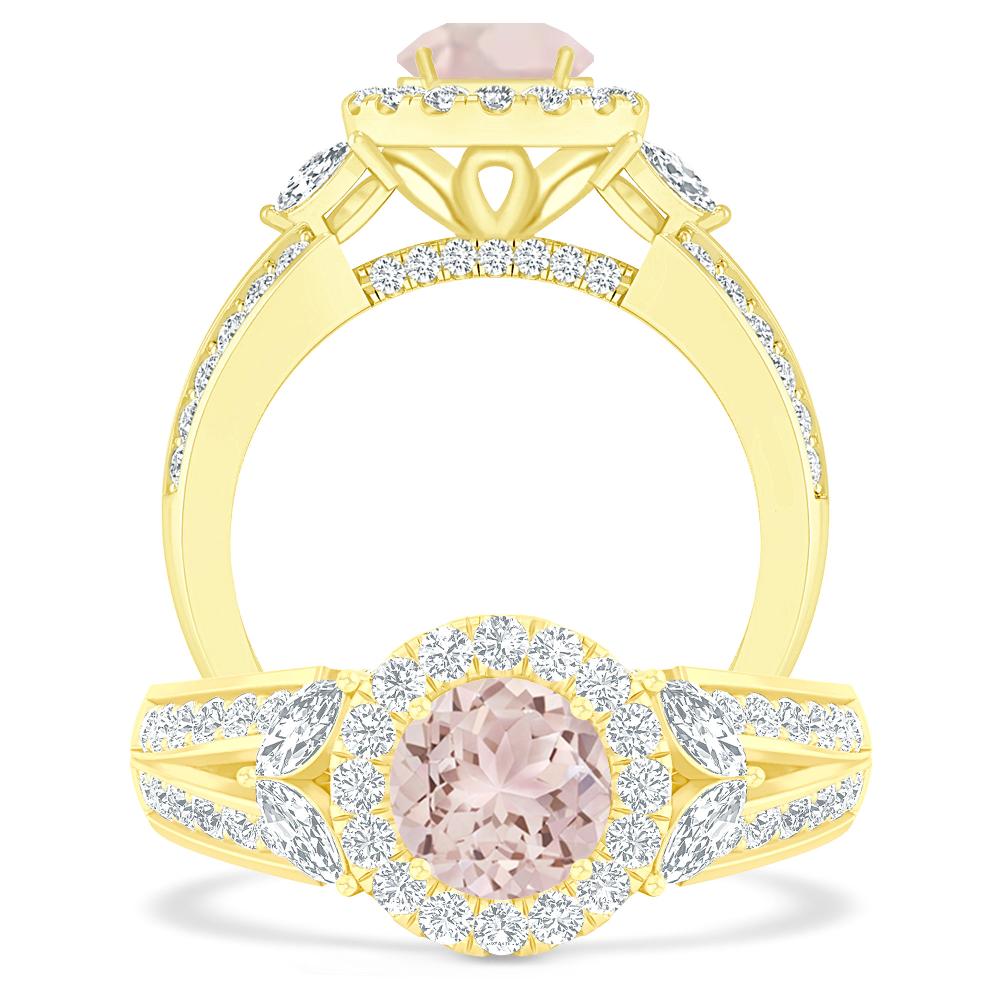 Yellow Gold - Morganite