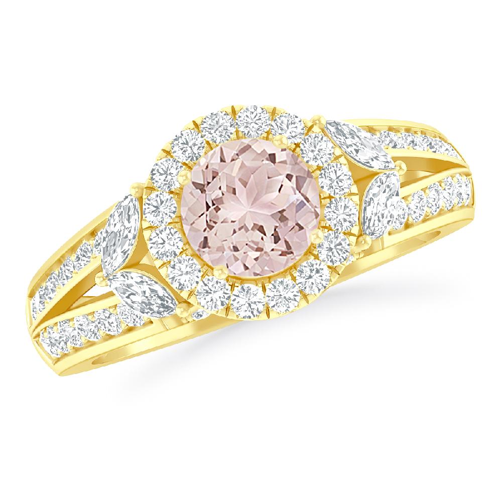 Yellow Gold - Morganite