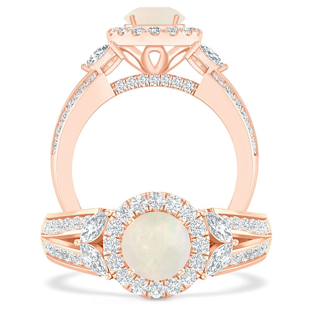 Rose Gold - Opal