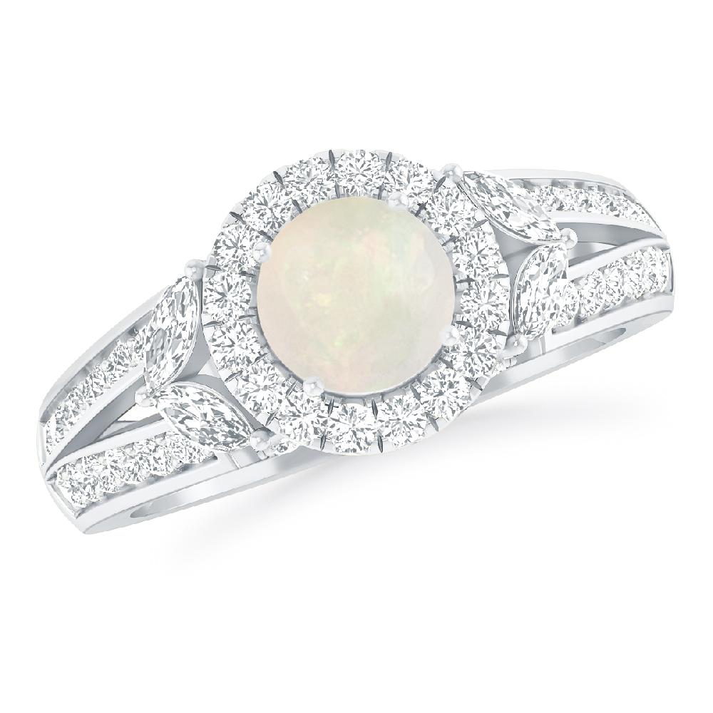 White Gold - Opal