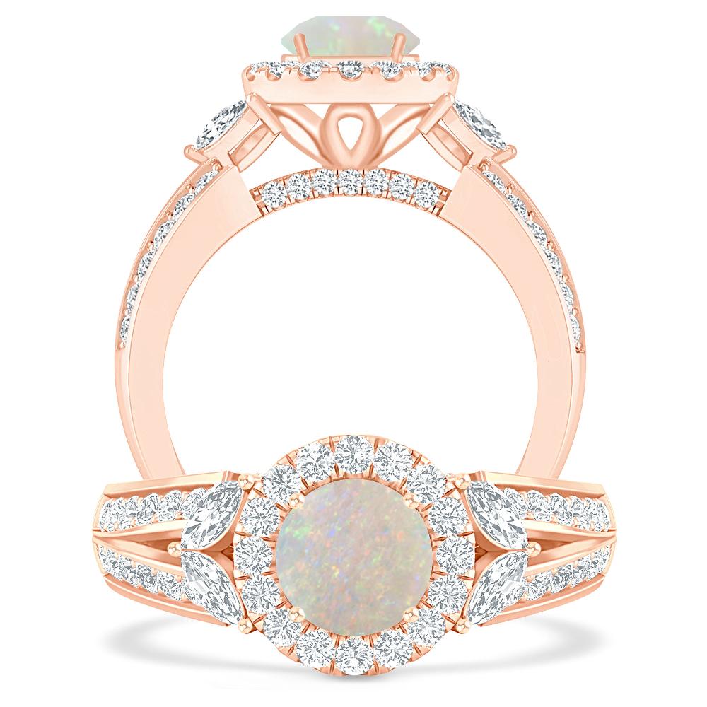 Rose Gold - Opal