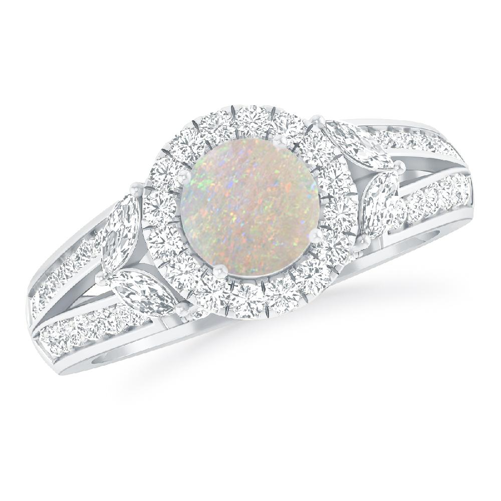 White Gold - Opal