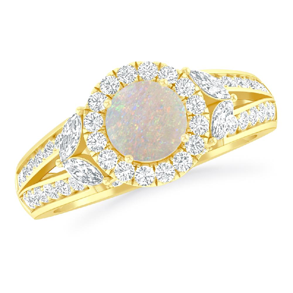 Yellow Gold - Opal