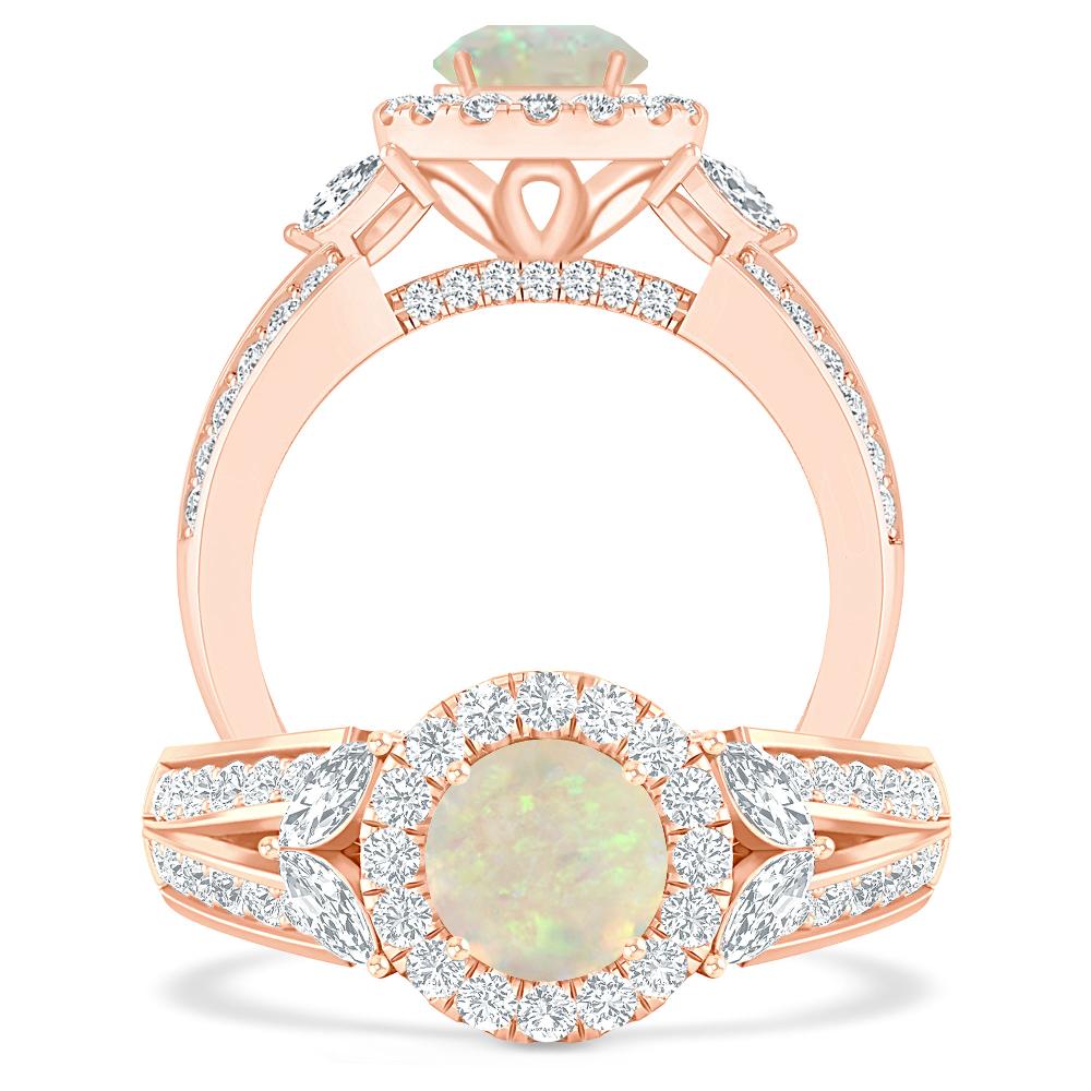 Rose Gold - Opal