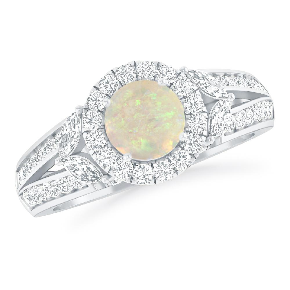 White Gold - Opal