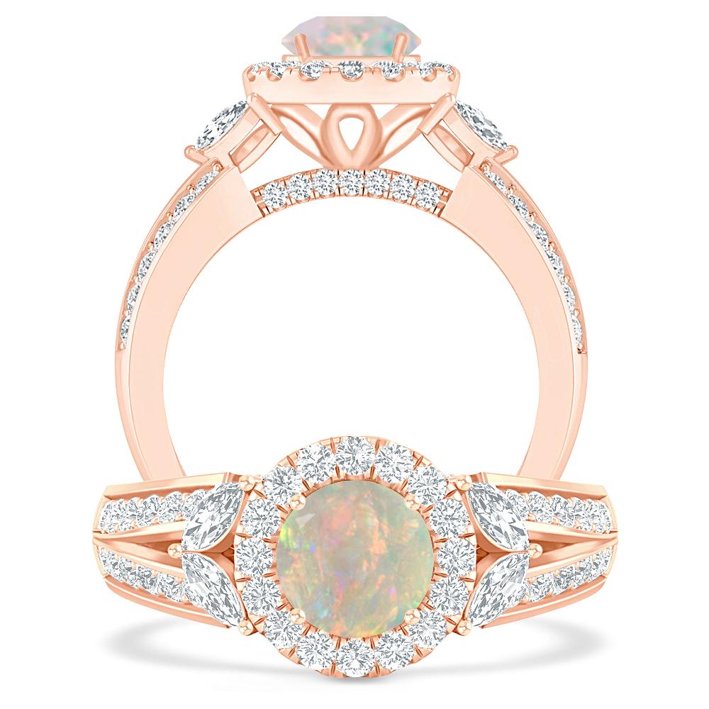 Rose Gold - Opal