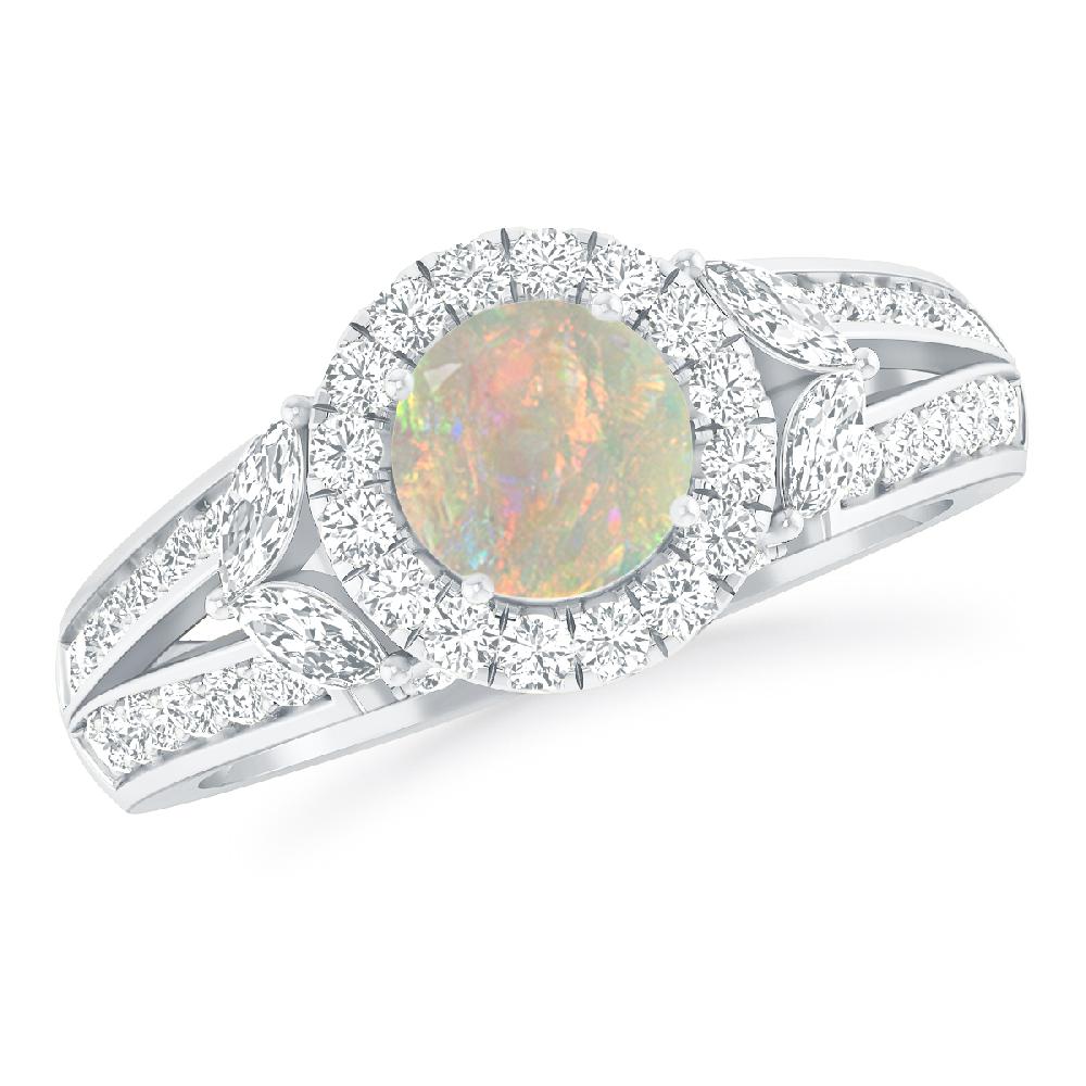 White Gold - Opal