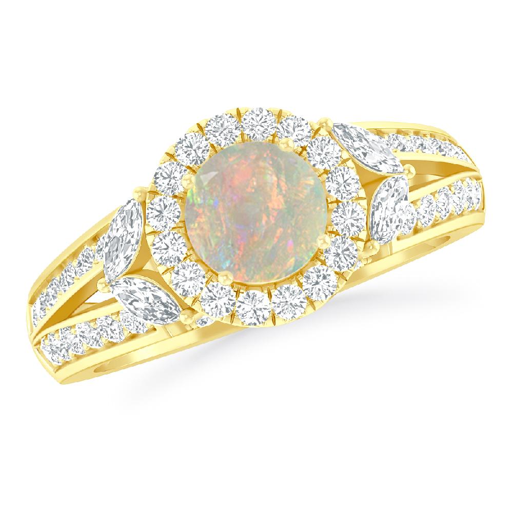 Yellow Gold - Opal